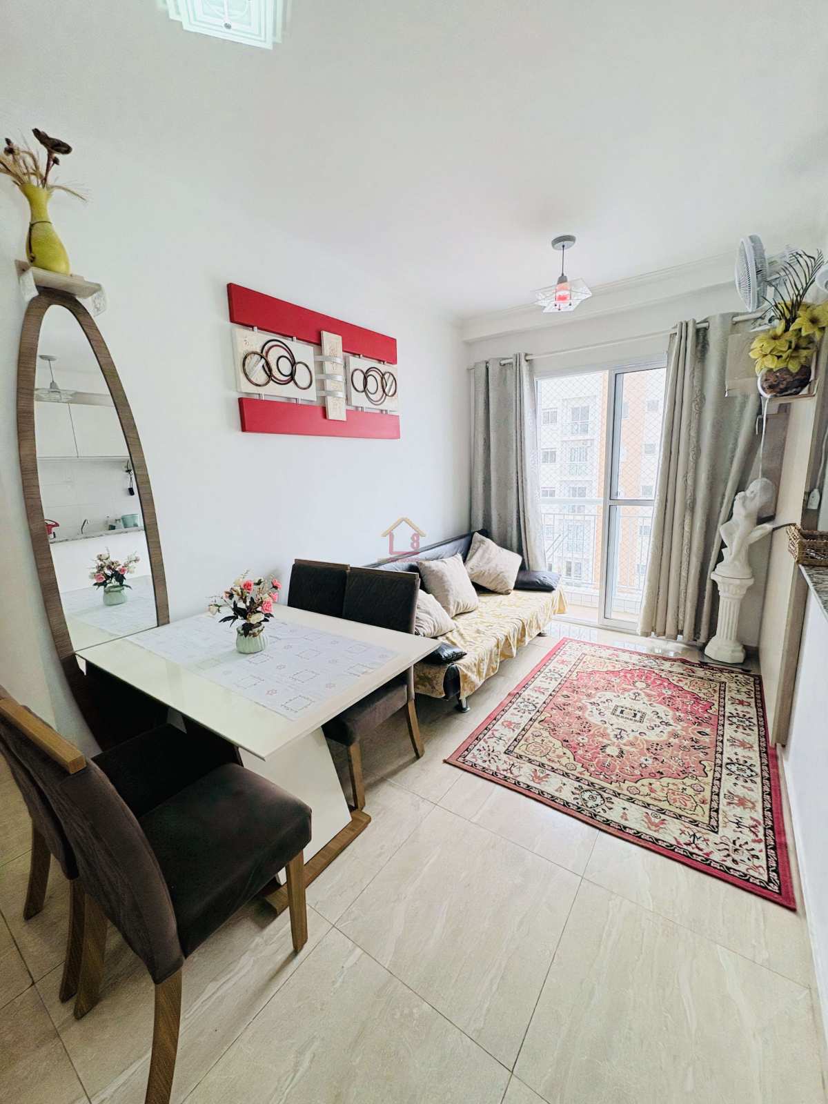 apartamento para locação - semi mobiliado - casa8imoveis